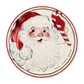 Candy Cane Santa Salad Plate