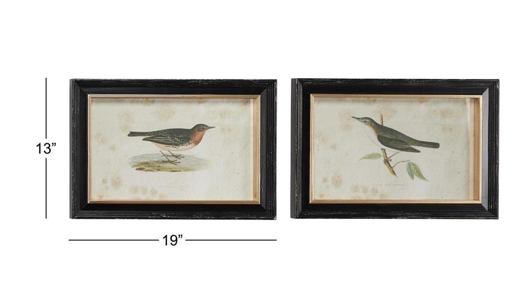 Bird Framed Wall Art Set Of 2