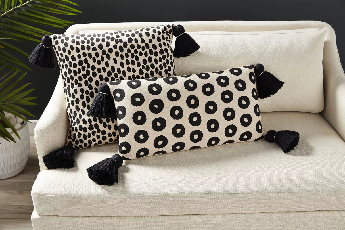 Black Dot Pillow