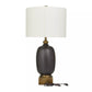 Black Glass Table Lamp