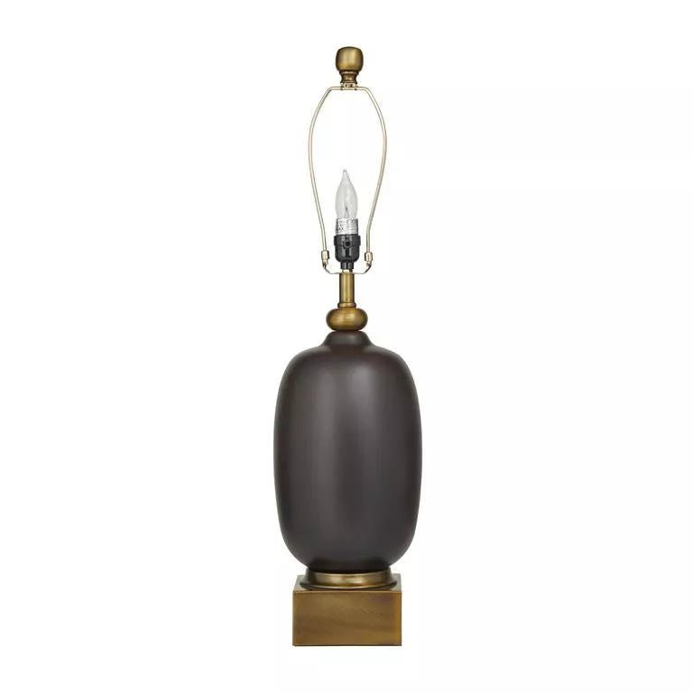 Black Glass Table Lamp