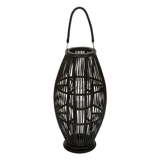 Black Rattan Lantern