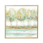 Blue Canvas Treeline Framed Wall Art