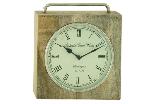 Brown Wooden Clock