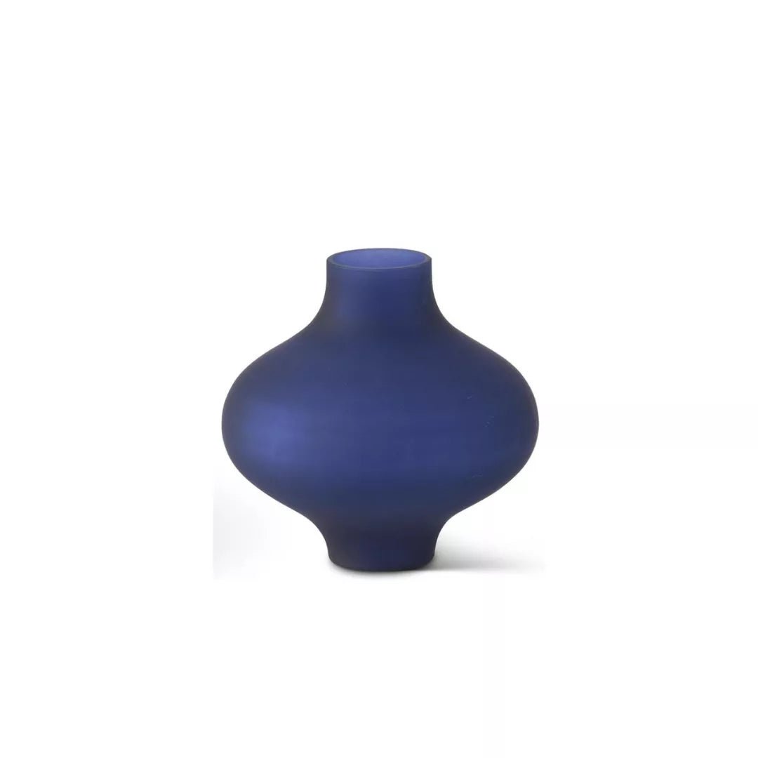 Frosted Blue Vase