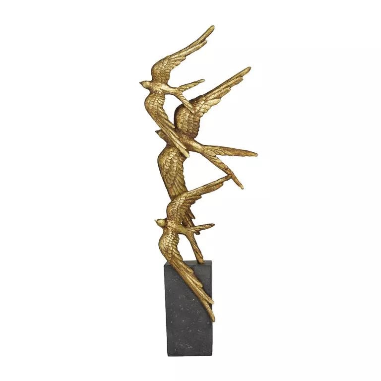 Gold Bird Sculpture