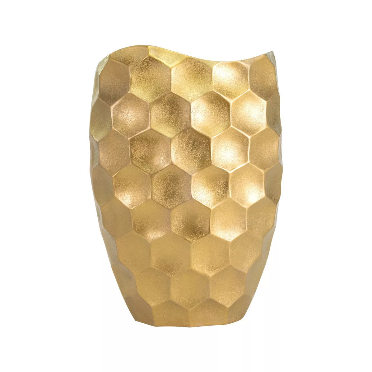 Gold Curved Vase