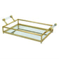 Gold Metal Mirrored Tray