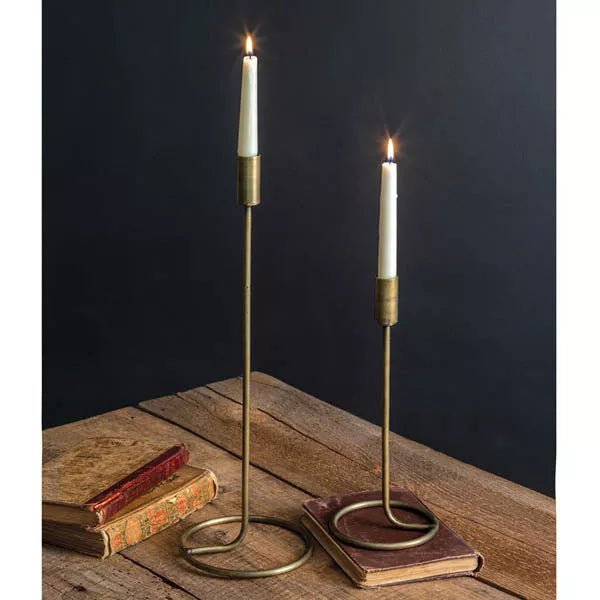 Gold Taper Candle Holders