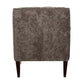 Grey Fabric Tufted Accent Chair