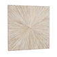 Handmade Wooden Starburst Carved Wall Decor