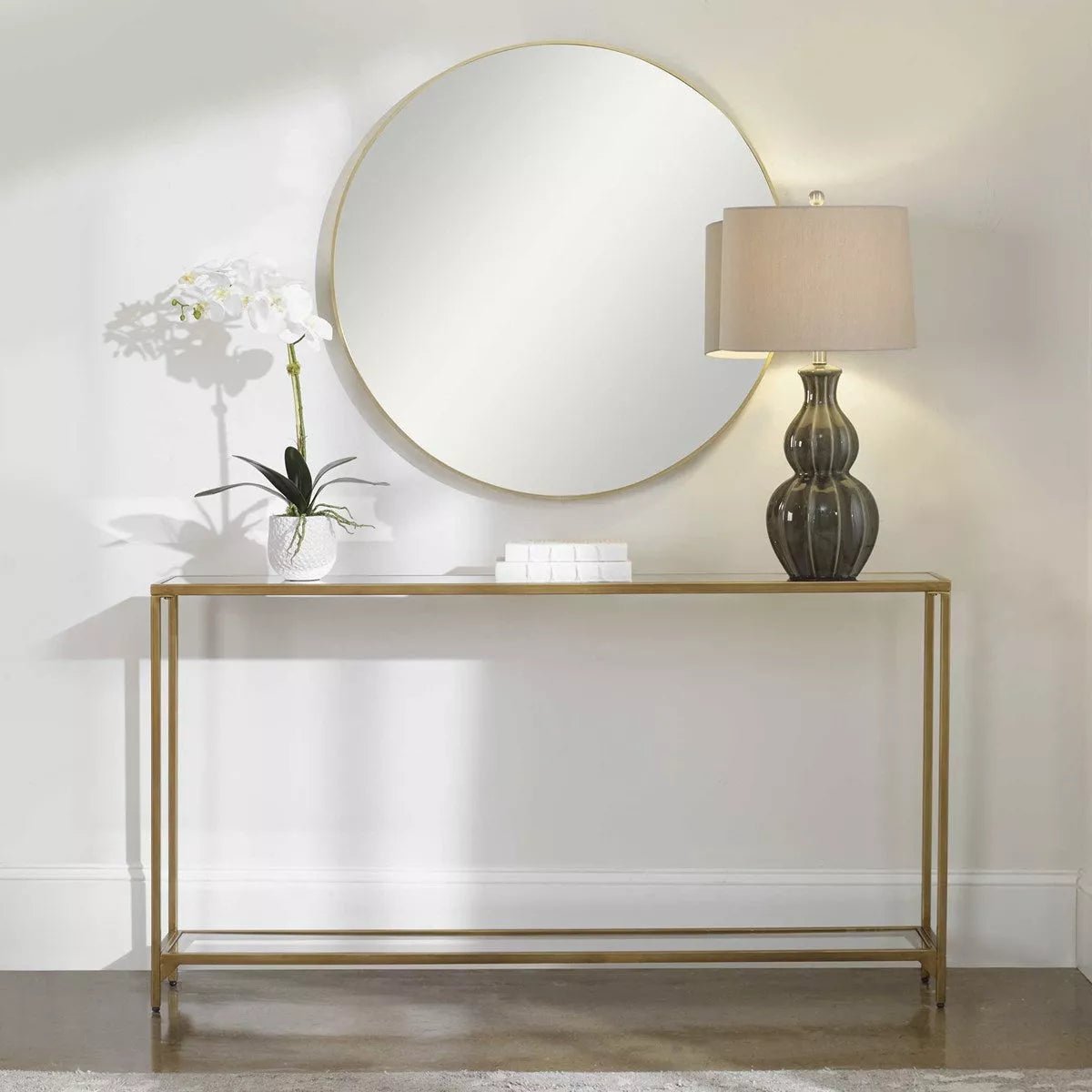 Hayley Mirrored Console Table