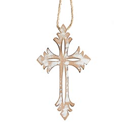 Ornate Cross Christmas Ornament