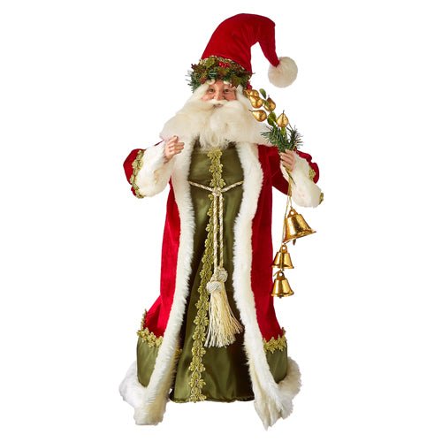 Santa With Pears & Bells