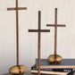 Scrap Metal Crosses Set of 3