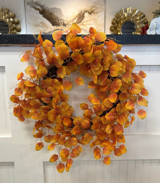 Silver Dollar Fall Wreath