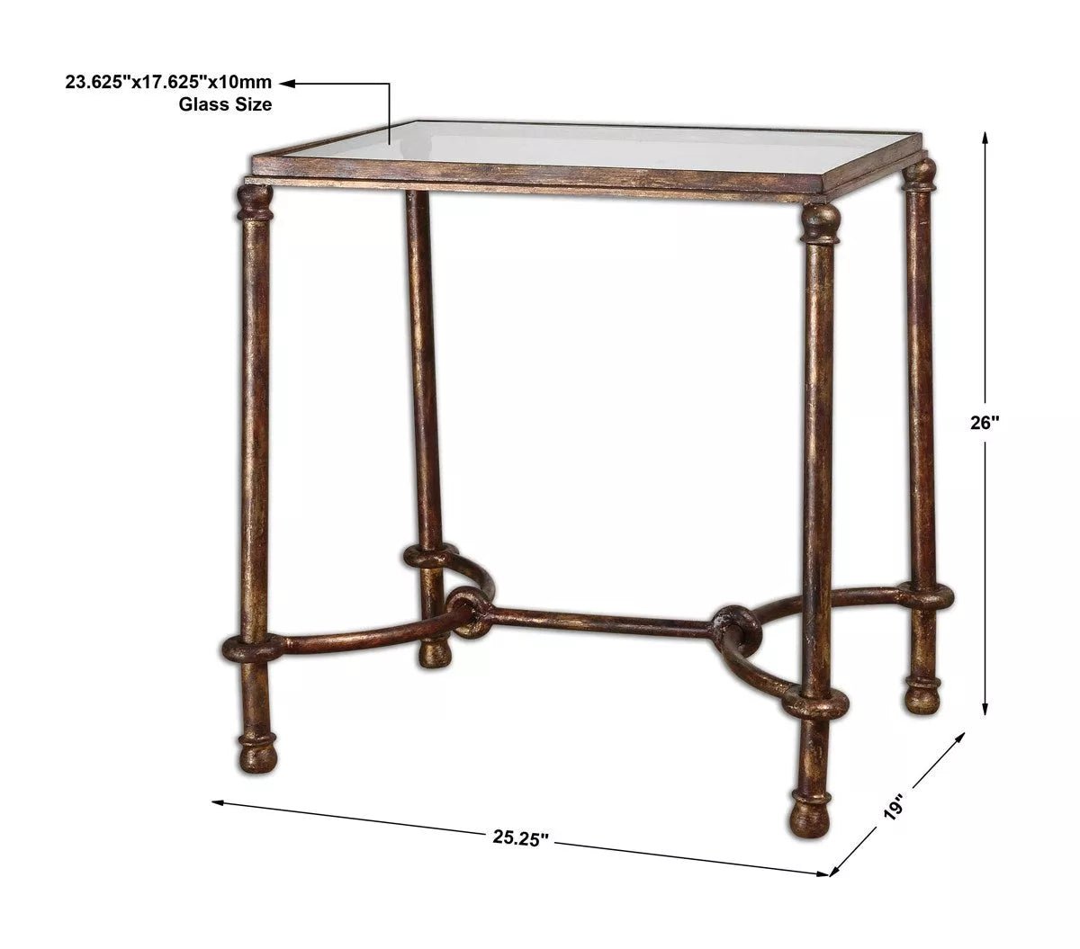 Warring Glass End Table