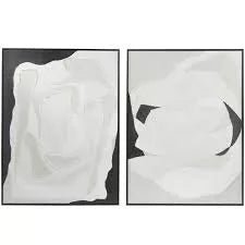 White Canvas Abstract Art Set