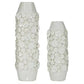 White Ceramic Vase, Set of 2
