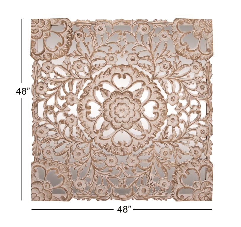 Wood Floral Wall Decor