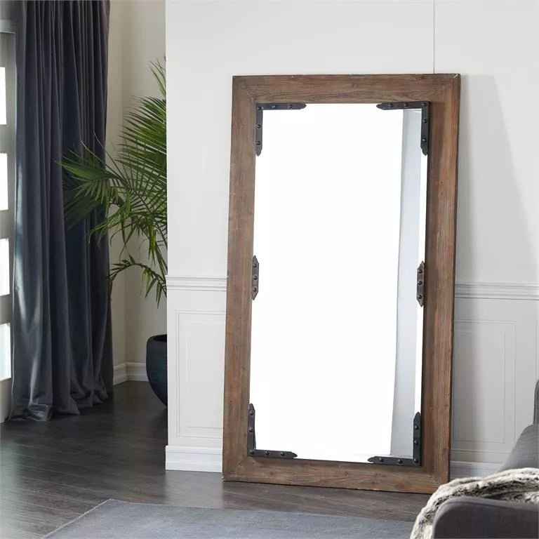 Wooden Rustic Wall Mirror