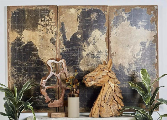 World Map Wall Decor